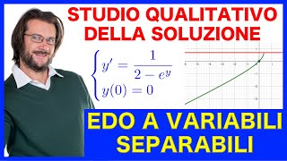 Equazione differenziale autonoma a variabili sperabili studio qualitativo della soluzione [upl. by Nimaj]