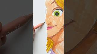 Refazendo o meu desenho da Rapunzel de enrolados [upl. by Gardas803]