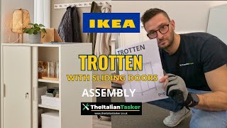 IKEA TROTTEN CABINET WITH SLIDING DOORS  ASSEMBLY TUTORIAL [upl. by Silloc]