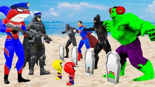 Spiderman Superheroes rescue challenge Kid Heroes from Prison bad guy joker vs Hulk Game 5 superhero [upl. by Nosmirc]