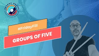 FridayFill 6 Groups of 5 in a sixteenth note drum fill [upl. by Eirot797]