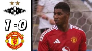 Rosenborg Vs Manchester United 10 Highlights  PreSeason 2024 [upl. by Lulu]