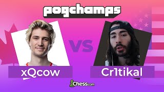 FULL INTERVIEW xQcOW Gets Mated By penguinz0 In Less Than A Minute Chesscom Pogchamps [upl. by Lobell]