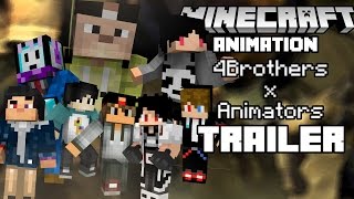 Trailer Animasi 4Brother vs Animator  Minecraft Animation [upl. by Ocsecnarf]