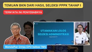 HASIL TEMUAN BKN SELEKSI ADMINISTRASI TAHAP I [upl. by Augy]