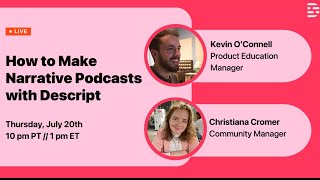 How to make narrative podcasts with Descript [upl. by Josias]