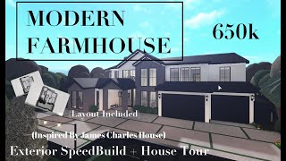 Modern Farm House Speed Builds  House Tour LAYOUT INCLUDED [upl. by Major]