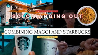 Maggi with Starbucks Coffee  solo vlog [upl. by Maribelle]