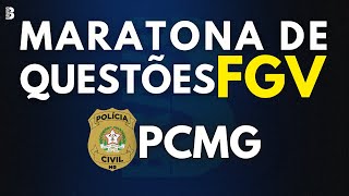 MARATONA DE QUESTÕES FGV  CONCURSO PC MG [upl. by Dworman716]