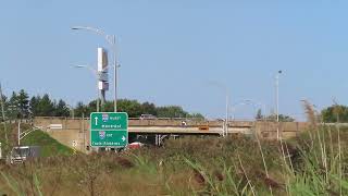 Berthierville viaduc de lautoroute 40 septembre 2023  Berthierville Highway 40 overpass [upl. by Atinnod]