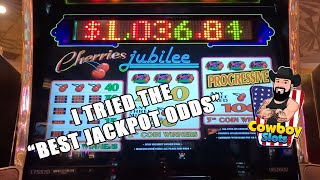 I tried the best jackpot odds tip from CowboySlots  did I hit the Jackpot CherriesJubilee [upl. by Enirual231]