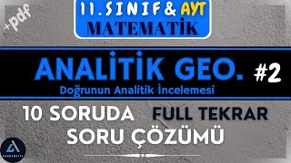 11sınıf Analitik Geometri soru çözümü ve Full tekrar [upl. by Ile]