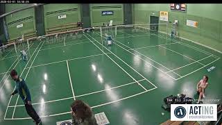 Hillerød Badmintonklub  LIVE fra bane 78 [upl. by Ardnnaed710]