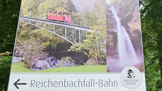 The Reichenbach Fall Sherlock Holmes in Meiringen Swizerlandwaterfall nature bern [upl. by Duomham]