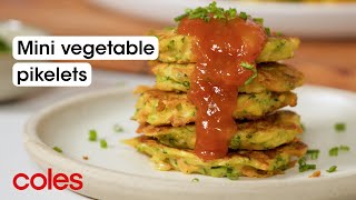 Mini Vegetable Pikelets [upl. by Eellek740]