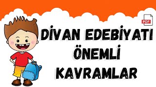 DİVAN EDEBİYATI ÖNEMLİ KAVRAMLAR [upl. by Ilatfen]