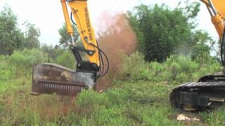 Excavator mulchers  Land clearing equipment  Forestry mulcher  DENISCIMAFcom [upl. by Monteith]