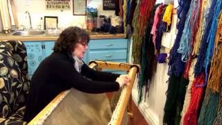 How to set up a Cheticamp Frame and a story about Cheticamp Rugs [upl. by Gentes504]