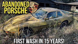 First Wash in 15 Years ABANDONED Barn Find Porsche  Car Detailing Restoration [upl. by Maibach]