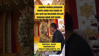 momen lucu ketika pengantin wanita sungkeman sama ayahnya ‼️lucu ngakak ayah nikah manten [upl. by Geanine]