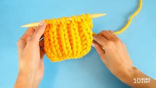 The Easiest Way to Knit Brioche Stitch [upl. by Louella]