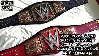 WWE Universal and World Heavyweight Commemorative Championship reviews and comparison [upl. by Anayet]