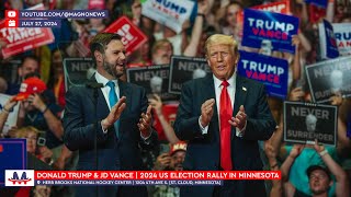 🇺🇸 Donald Trump amp JD Vance hold MAGA Rally in St Cloud Minnesota July 27 2024 LIVE [upl. by Akcinahs]