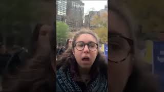 Canadian activist calls out proIsrael demonstrators [upl. by Hibben]