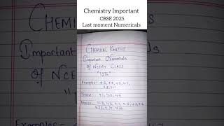 Important Numericals Of Chemical Kinetics shorts ncert chemistry [upl. by Victory]