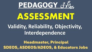 Pedagogy Mcqs  Assessment  Validity  Reliability education fpsc [upl. by Leone]