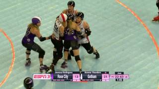 WFTDA Roller Derby HD  2016 D1 Championships Rose City vs Gotham Girls Roller Derby [upl. by Irol]