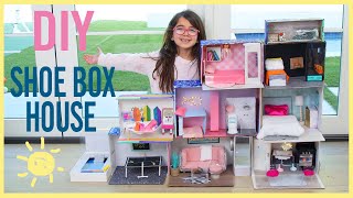 PLAY  SHOEBOX DOLL HOUSE made from recyclables [upl. by Aicella352]