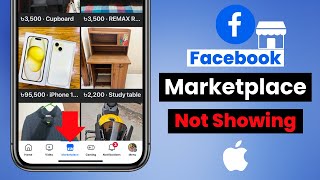 How To Fix Facebook Marketplace Not ShowingMissing on iPhone  GetAccess Facebook Marketplace [upl. by Timi285]