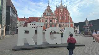 Riga Evening Walk  Latvia 🇱🇻  25082024 4K HDR [upl. by Sedruol]