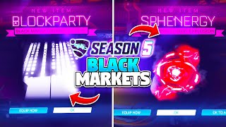 NEW BLACK MARKETS In The SEASON 5 Tournament Rewards [upl. by Asseniv]