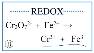 Balance the Redox Reaction for Cr2O7 2  Fe2 → Cr3  Fe3 [upl. by Hafinah]