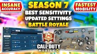 The MOST BALANCED SETTINGS For Season 7 Battle Royale  COD Mobile  BEST SENSITIVITY For BR 2024 [upl. by Kepner]