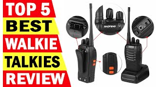 Top 5 Best Walkie Talkies In 2024 [upl. by Hnao203]