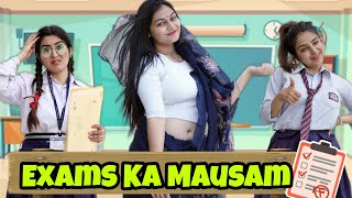 EXAMS Ka Mausam😬  Final Exams😱 Latest Comedy Video  JagritiVishali [upl. by Atrebla]