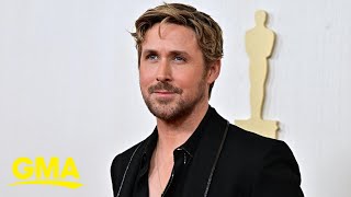 Oscars 2024 Ryan Gosling brings family to the red carpet [upl. by Castor]