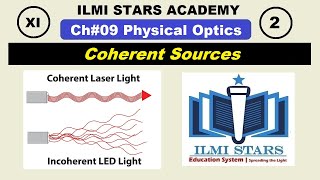 coherent sources class 11 physics chapter 9 physical optics federal board kpk board [upl. by Aihtekal]