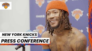 New York Knicks Content Day 2022  Derrick Rose [upl. by Enomor]