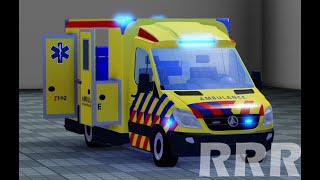 RRR Sneakpeak Nieuwe Ambulances Rotterdam Roleplay Roblox [upl. by Procora693]