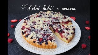 Letní koláč s ovocem  Videorecept  Dvě v troubě  CZSK HD recipe [upl. by Toole]