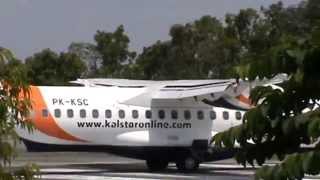 Kalstar Aviation  ATR 72600 PKKSC Landing at Sintang SQG [upl. by Lirrehs887]