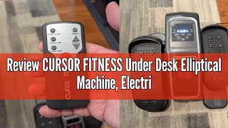 Review CURSOR FITNESS Under Desk Elliptical Machine Electric Seated Pedal Exerciser Mini Ellipse L [upl. by Eiram]