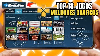 TOP 18 JOGOS COM MELHORES GRÃFICOS PARA PPSSPPPSP ANDROID EM 2023 [upl. by Ytsirt]