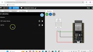 WOKWI ESP32 simulator with Temperature sensor [upl. by Tlevesor]