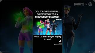 DC x FORTNITE SKINS WILL RETURN THROUGHOUT DECEMBER 🔥fortnite dccomics dcuniverse [upl. by Ynnig201]