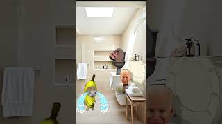 banana cat vs Skibidi Biden vs Donald Trump 😸🚽🦳 funny bananacat skibiditoilet shorts [upl. by Ahsinra]